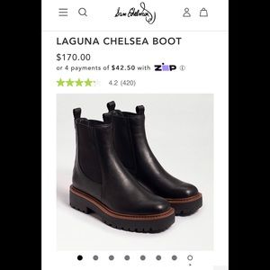 Sam Edelman Laguna Chelsea Boot, Size 9 - worn twice